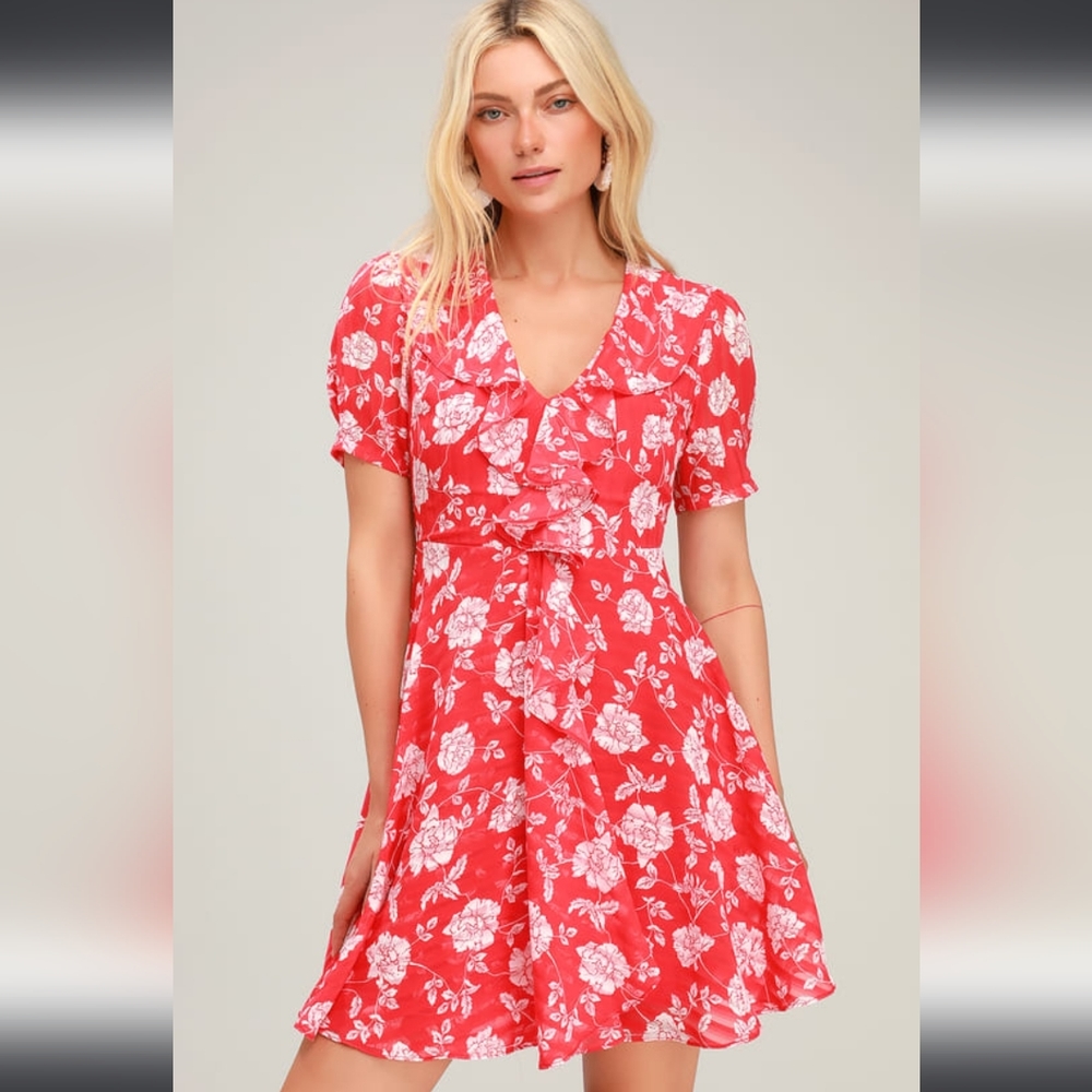 Lulus ruffle dress